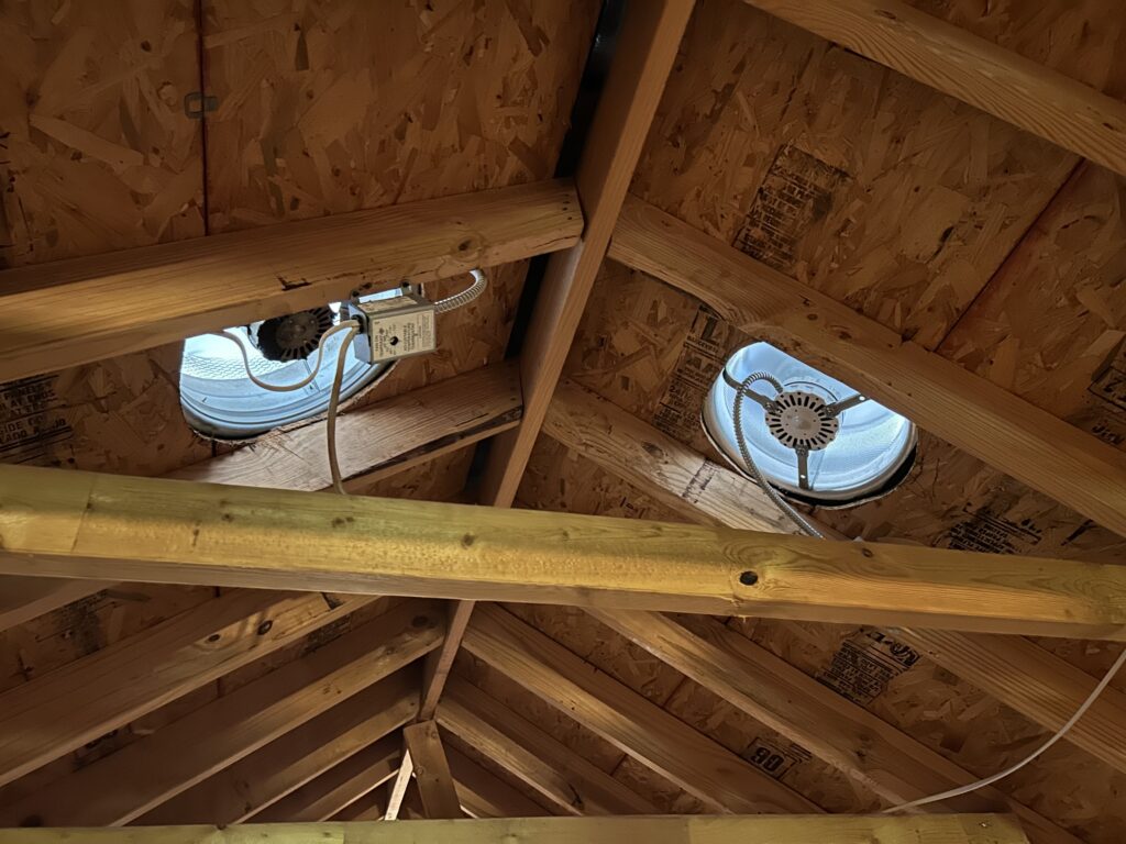 Improper attic ventilation found during a pre-listing inspection for sellers