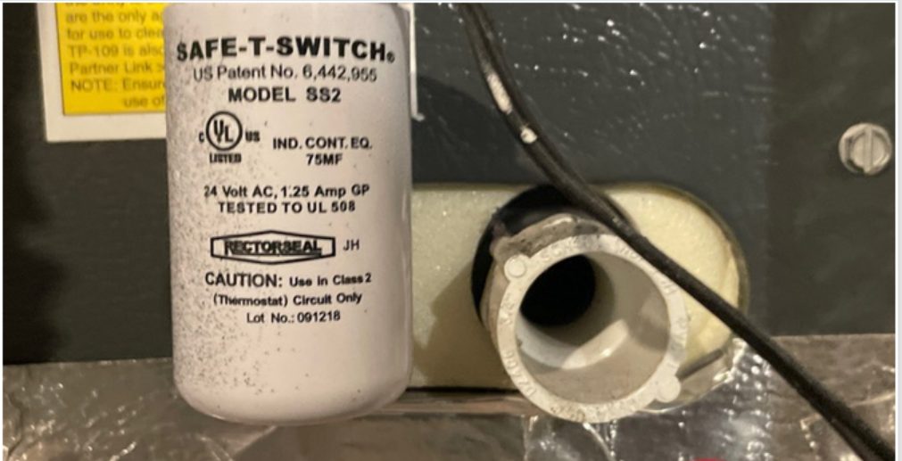 Disconnected leaking condensate drain line on an A/C unit, a hidden mold source inspectors flag